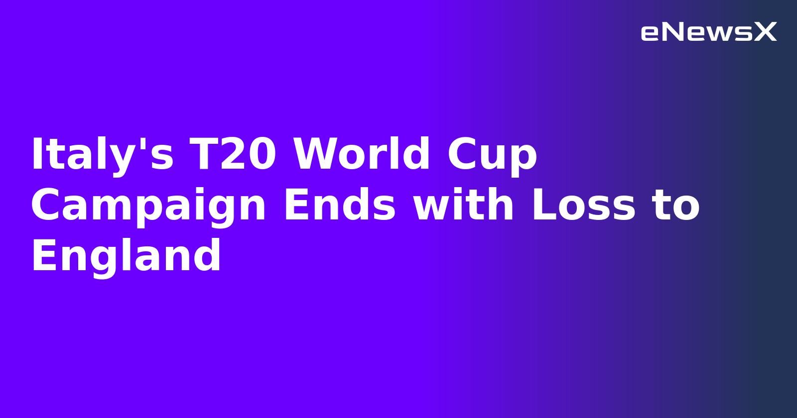 Italy's T20 World Cup Campaign Ends with Loss to England.webp