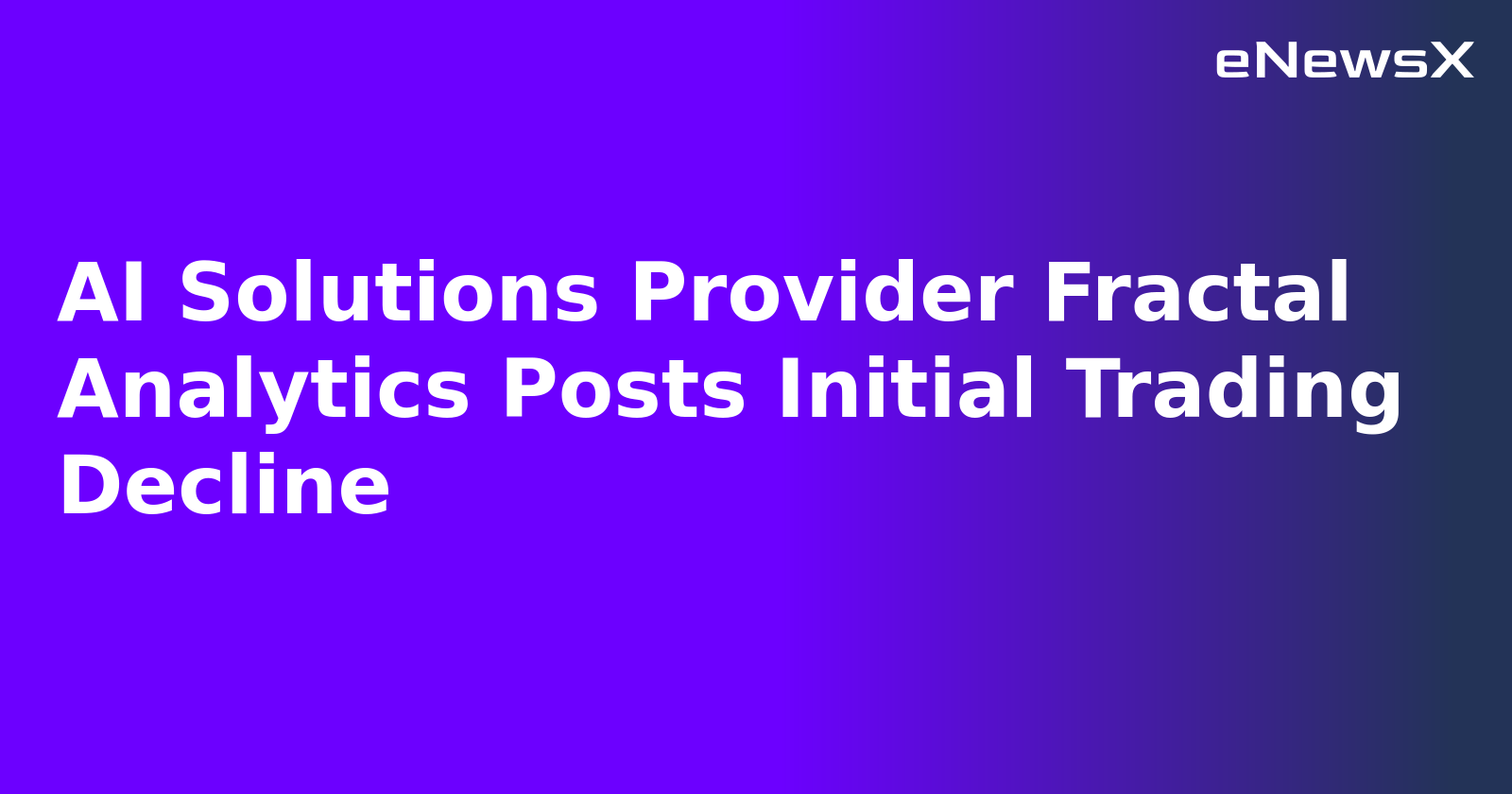 AI Solutions Provider Fractal Analytics Posts Initial Trading Decline.webp