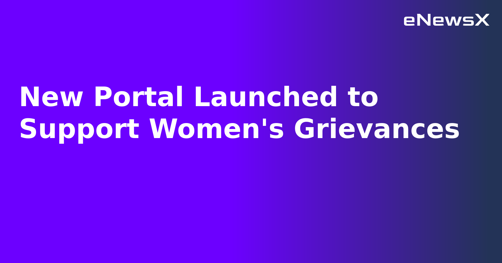 New Portal Launched to Support Women's Grievances.webp