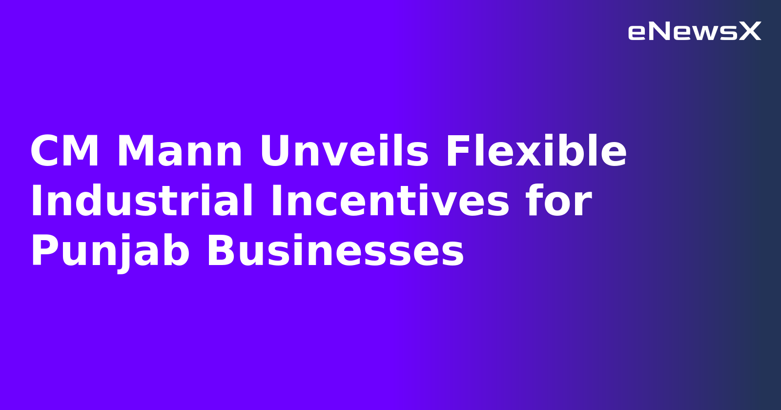 CM Mann Unveils Flexible Industrial Incentives for Punjab Businesses.webp