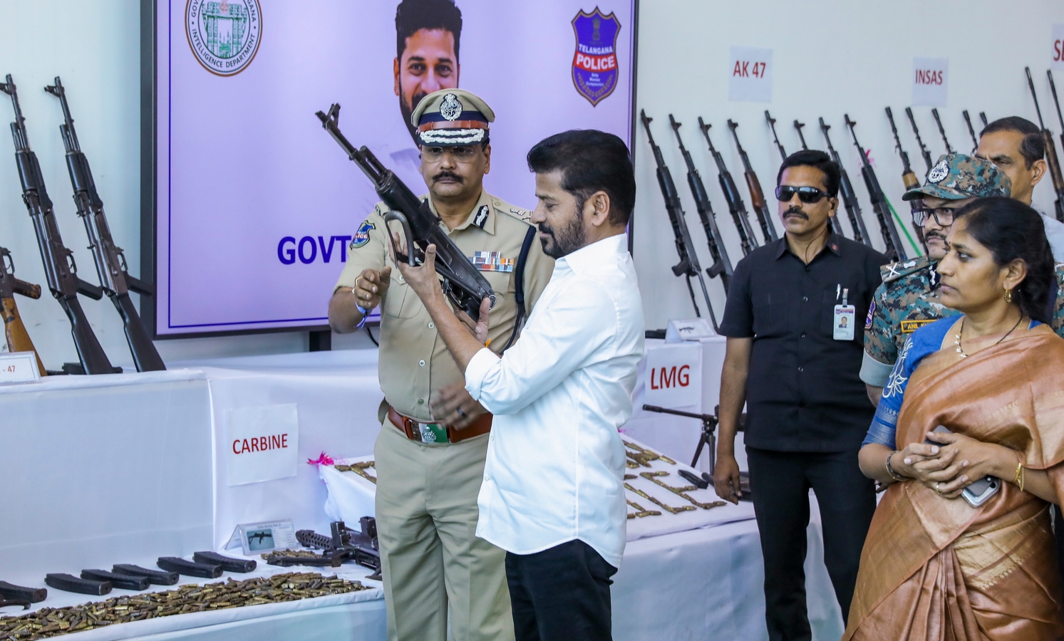 CM Revanth Reddy Appeals to Maoists to Surrender, Highlighting Surrender Numbers.webp