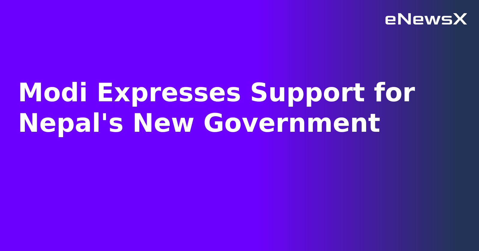 Modi Expresses Support for Nepal's New Government.webp