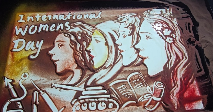International Women's Day: Sand Animation Pays Tribute to Female Role Models.webp