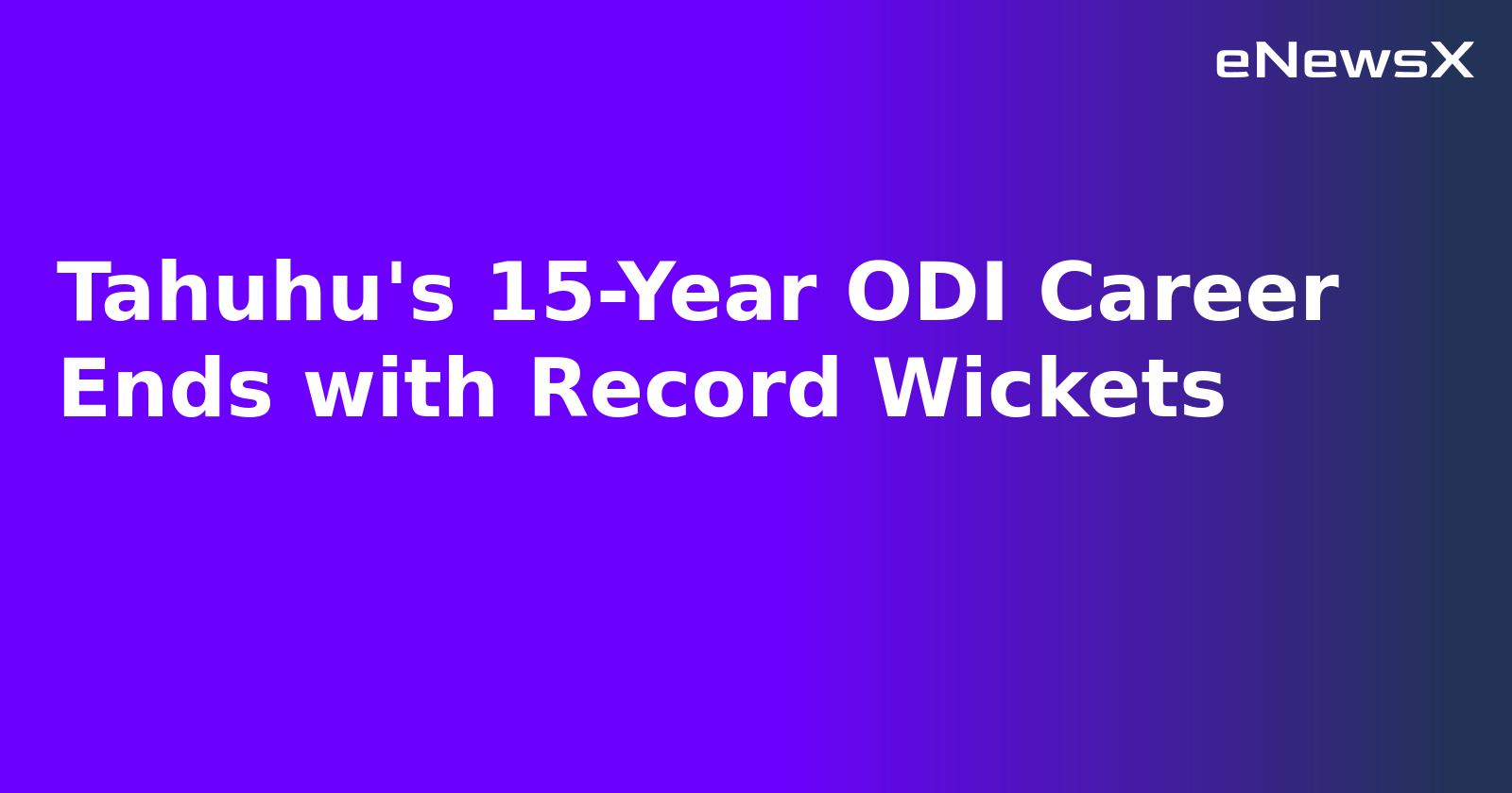 Tahuhu's 15-Year ODI Career Ends with Record Wickets.webp