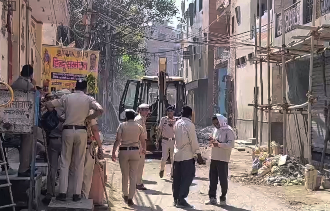 Uttam Nagar: Portion of Accused's House Demolished Following Holi Clash.webp