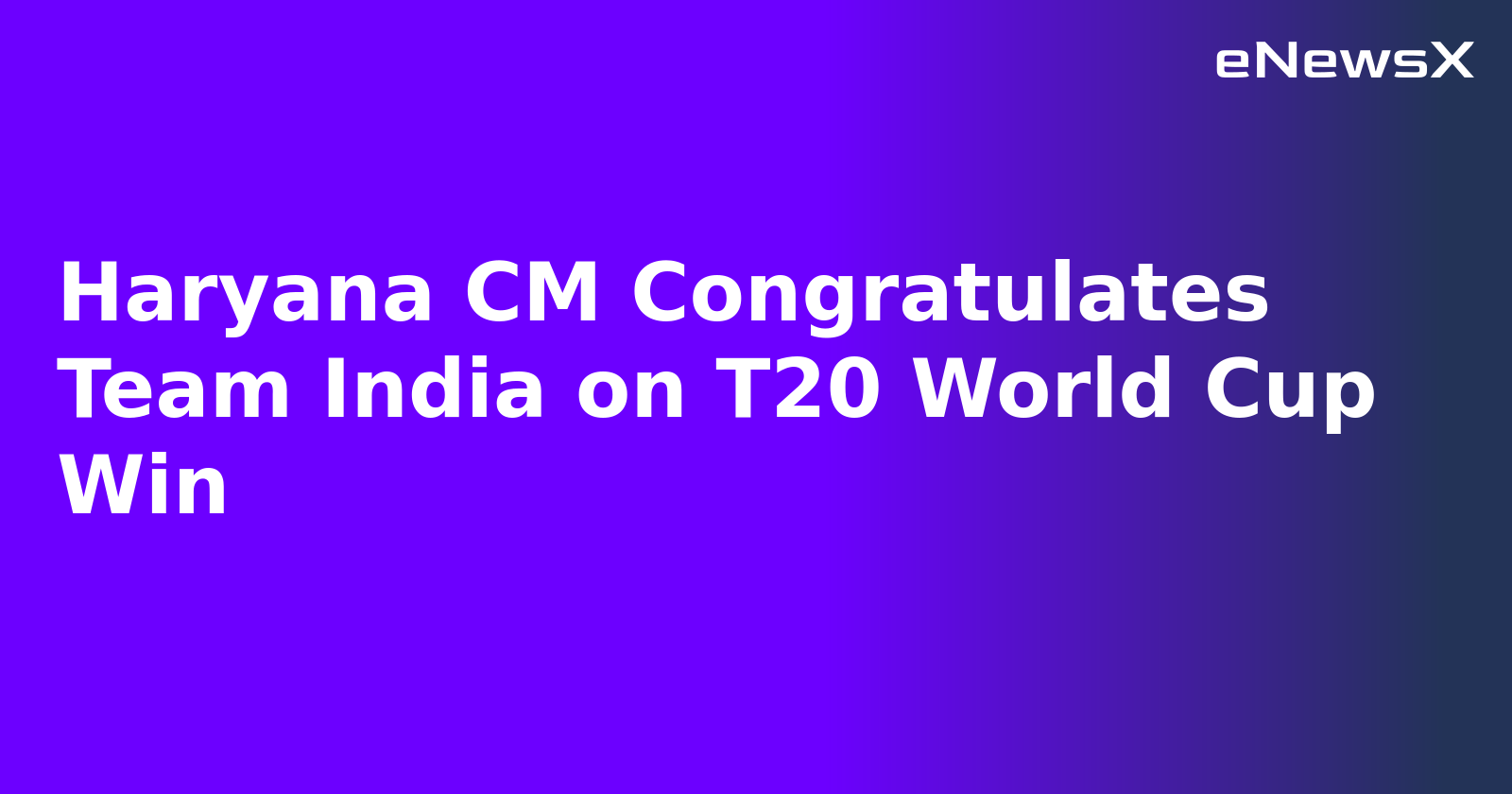 Haryana CM Congratulates Team India on T20 World Cup Win.webp