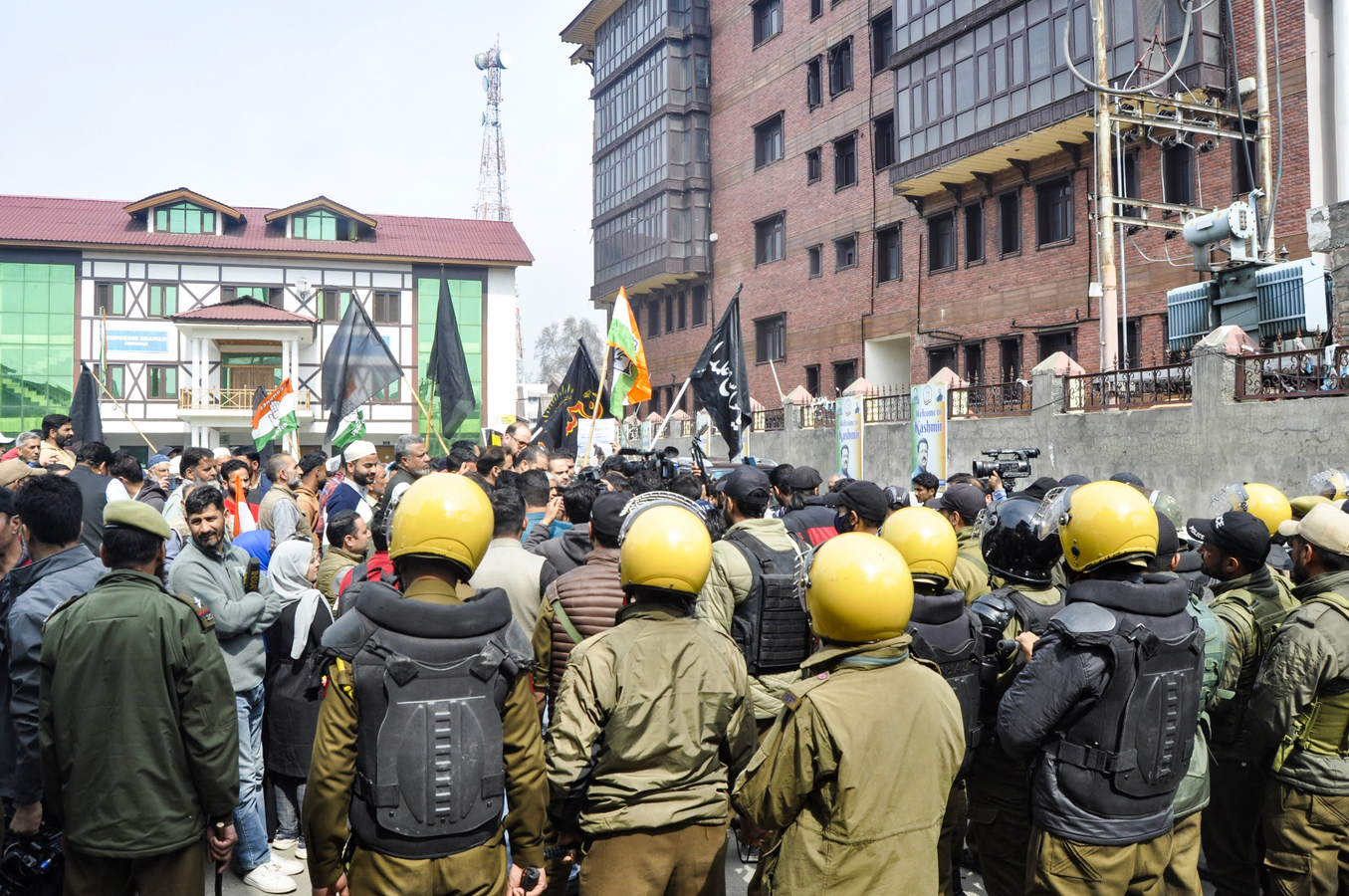 Srinagar Protest: Congress Demonstrates Against Trade Deal, Iran Killing