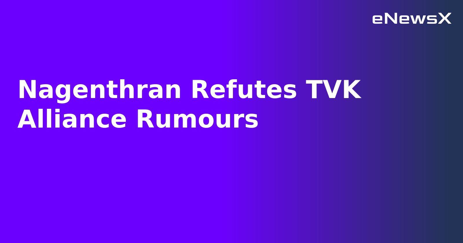Nagenthran Refutes TVK Alliance Rumours.webp