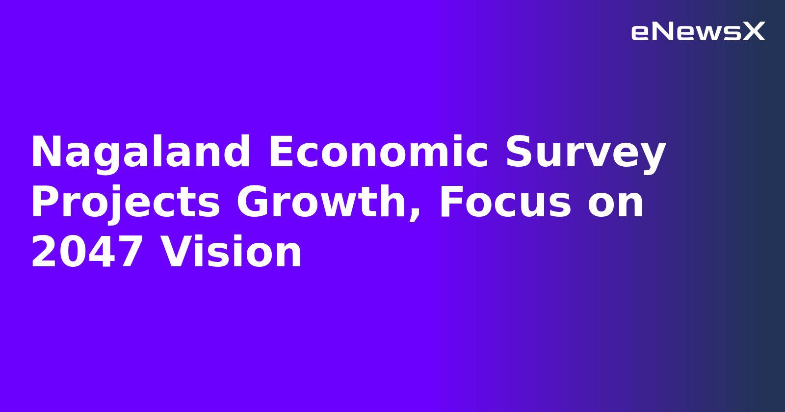 Nagaland Economic Survey Projects Growth, Focus on 2047 Vision.webp