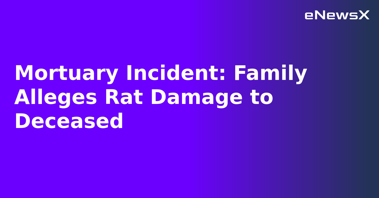 Mortuary Incident: Family Alleges Rat Damage to Deceased.webp