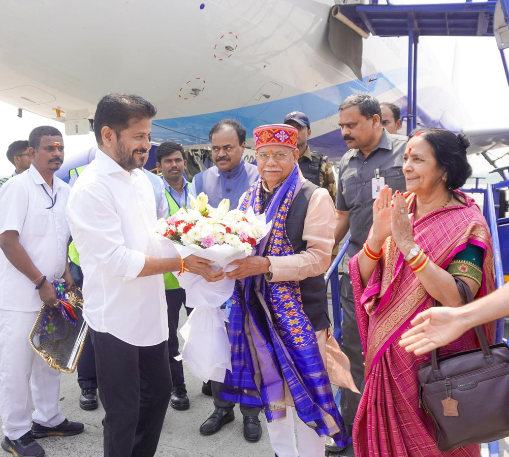 Shukla Arrives in Hyderabad as Telangana Governor.webp