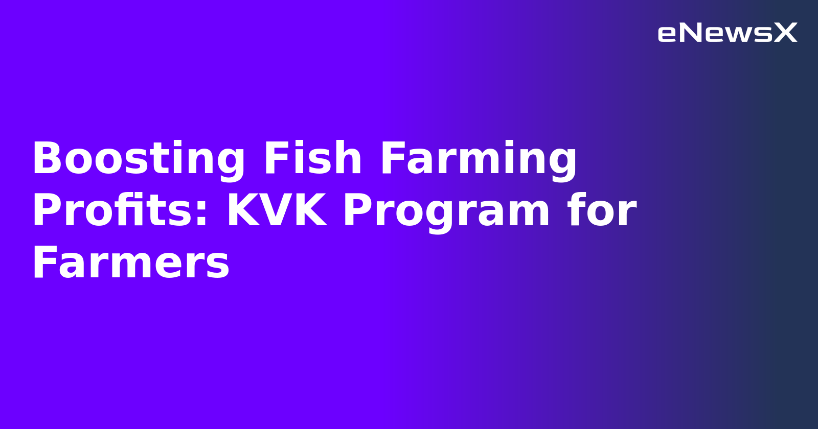 Boosting Fish Farming Profits: KVK Program for Farmers.webp