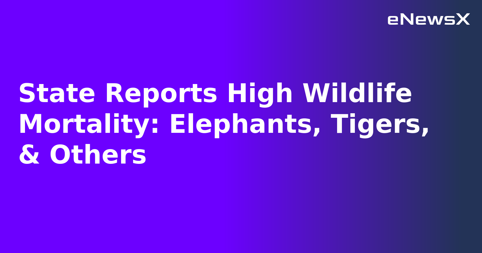State Reports High Wildlife Mortality: Elephants, Tigers, & Others.webp