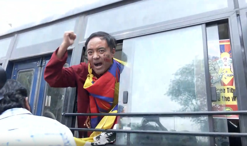 Tibetan Activists Protest Outside Chinese Embassy.webp