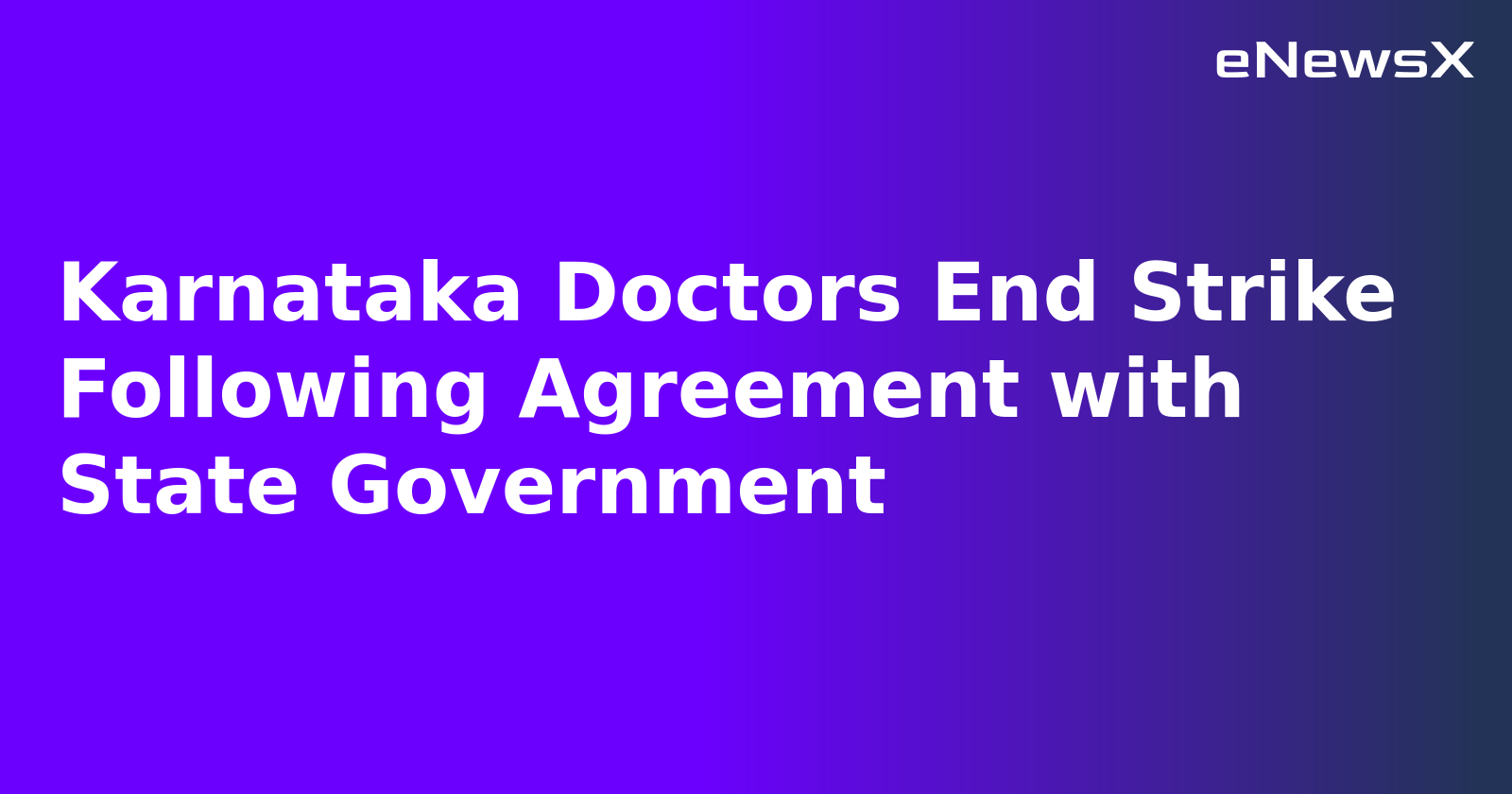 Karnataka Doctors End Strike Following Agreement with State Government.webp