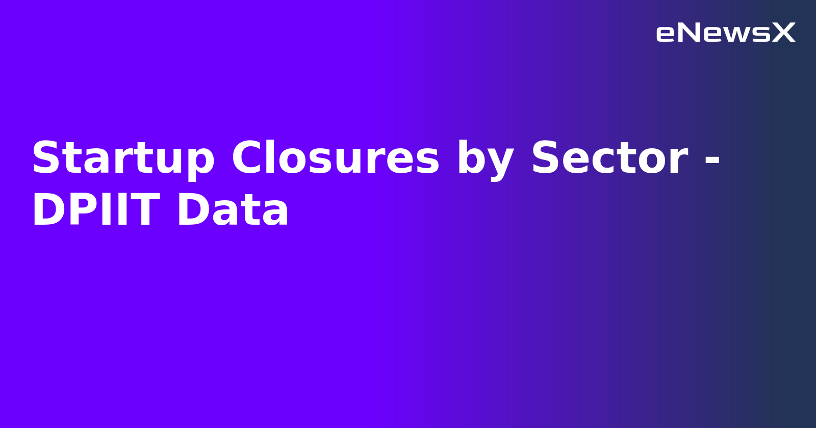 Startup Closures by Sector - DPIIT Data.webp