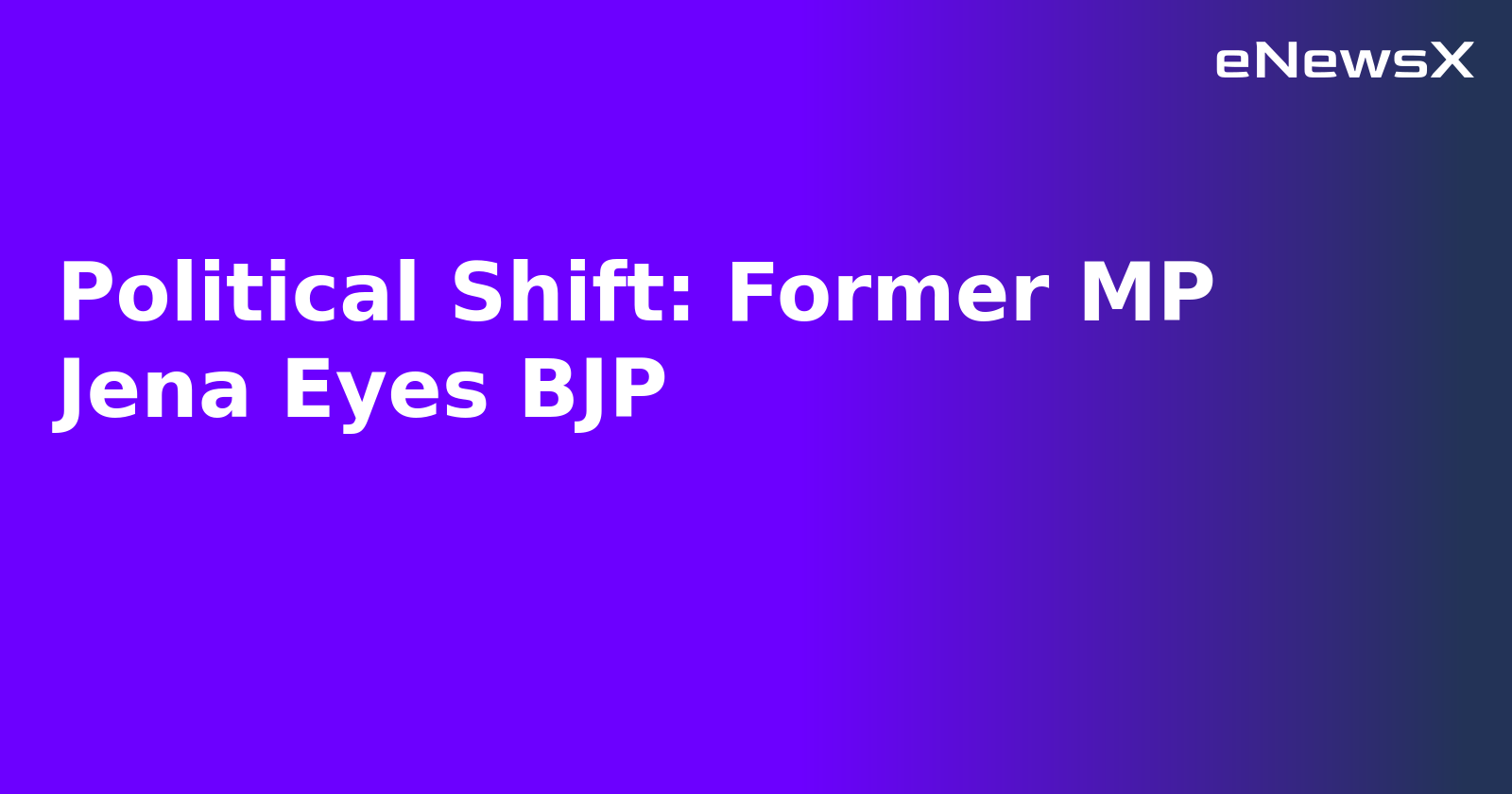 Political Shift: Former MP Jena Eyes BJP.webp