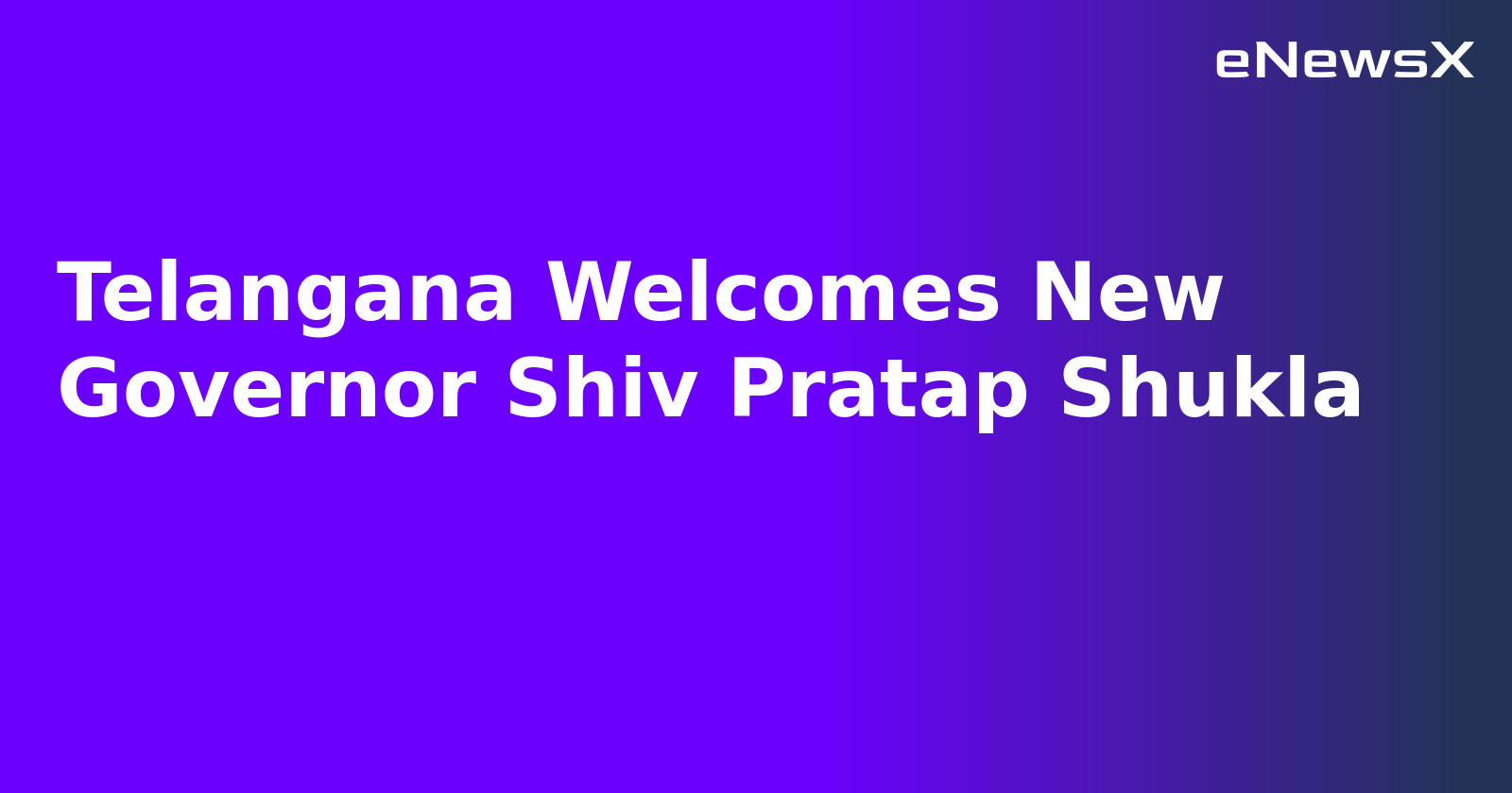 Telangana Welcomes New Governor Shiv Pratap Shukla.webp