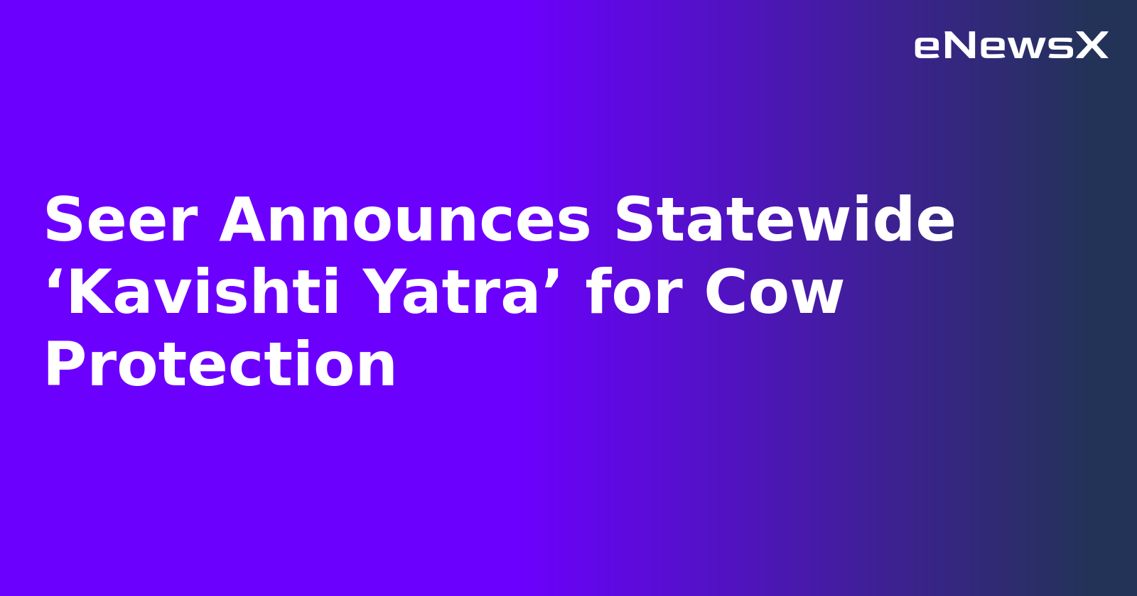 Seer Announces Statewide ‘Kavishti Yatra’ for Cow Protection.webp
