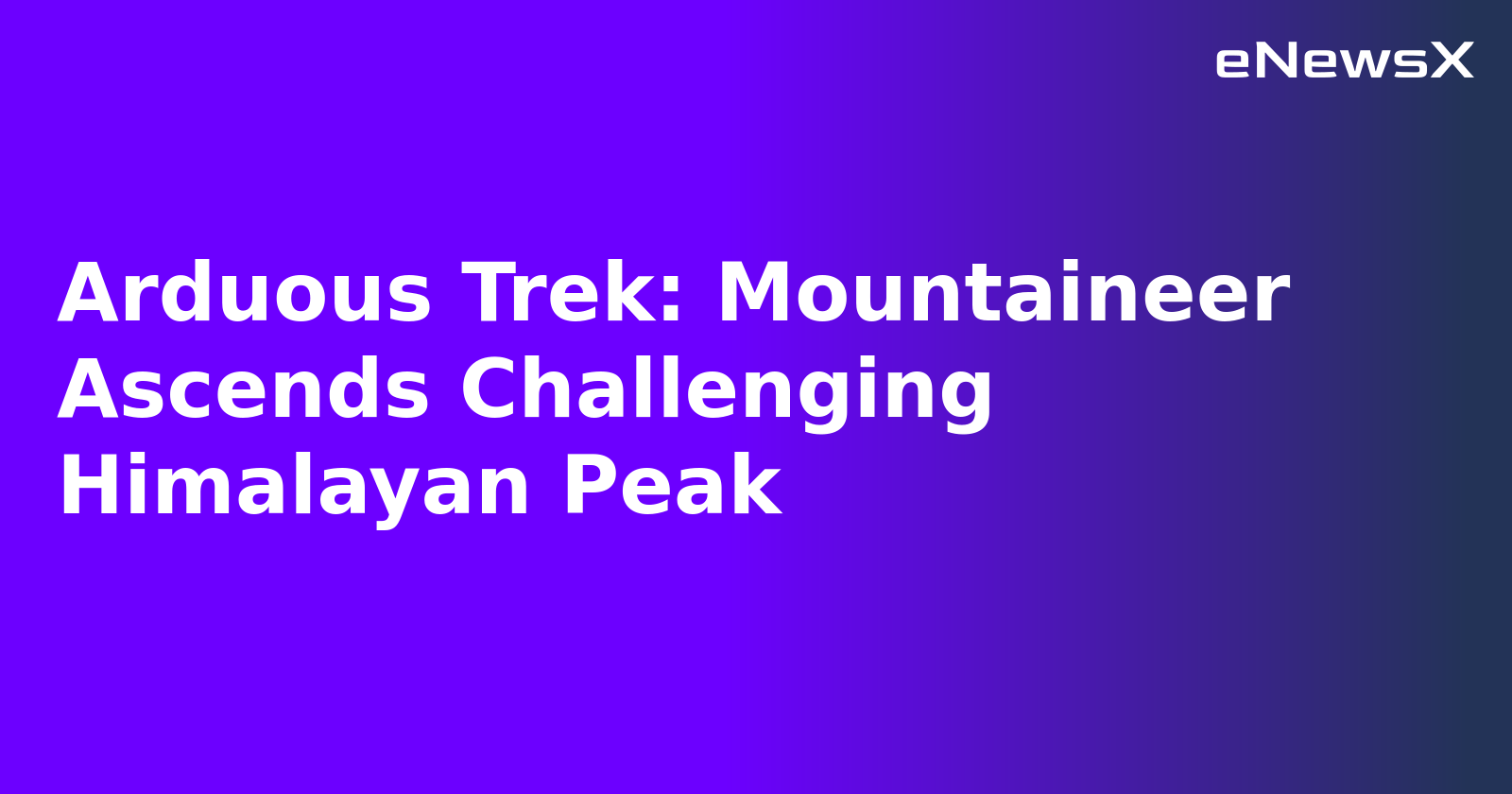 Arduous Trek: Mountaineer Ascends Challenging Himalayan Peak.webp