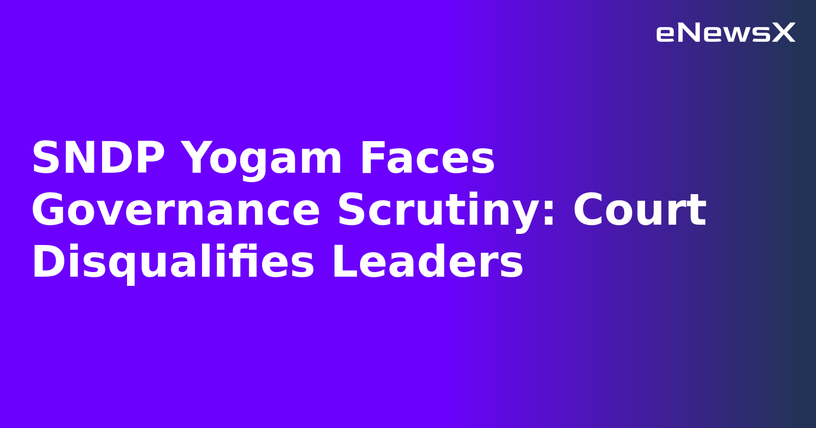 SNDP Yogam Faces Governance Scrutiny: Court Disqualifies Leaders.webp