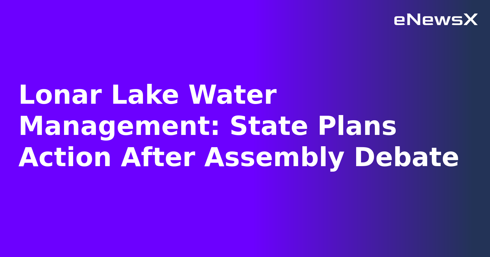 Lonar Lake Water Management: State Plans Action After Assembly Debate.webp Lonar Lake Water Management: State Plans Action After Assembly Debate.webp