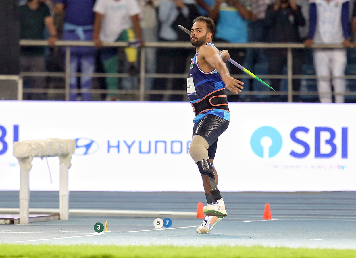 Sumit Antil Wins Gold, India Sweeps Medals at Para Athletics Grand Prix