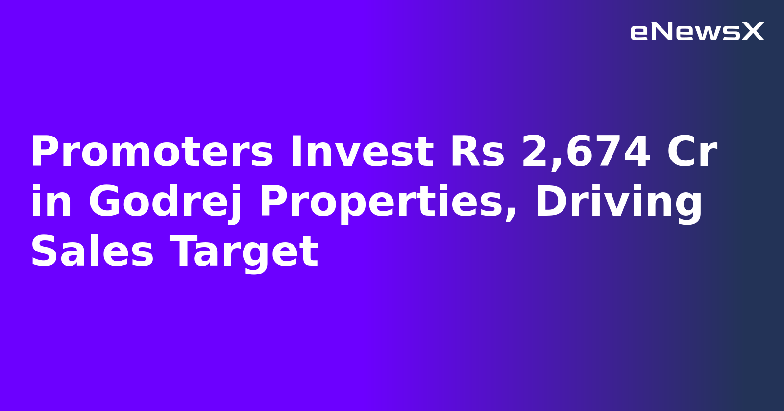 Promoters Invest Rs 2,674 Cr in Godrej Properties, Driving Sales Target.webp