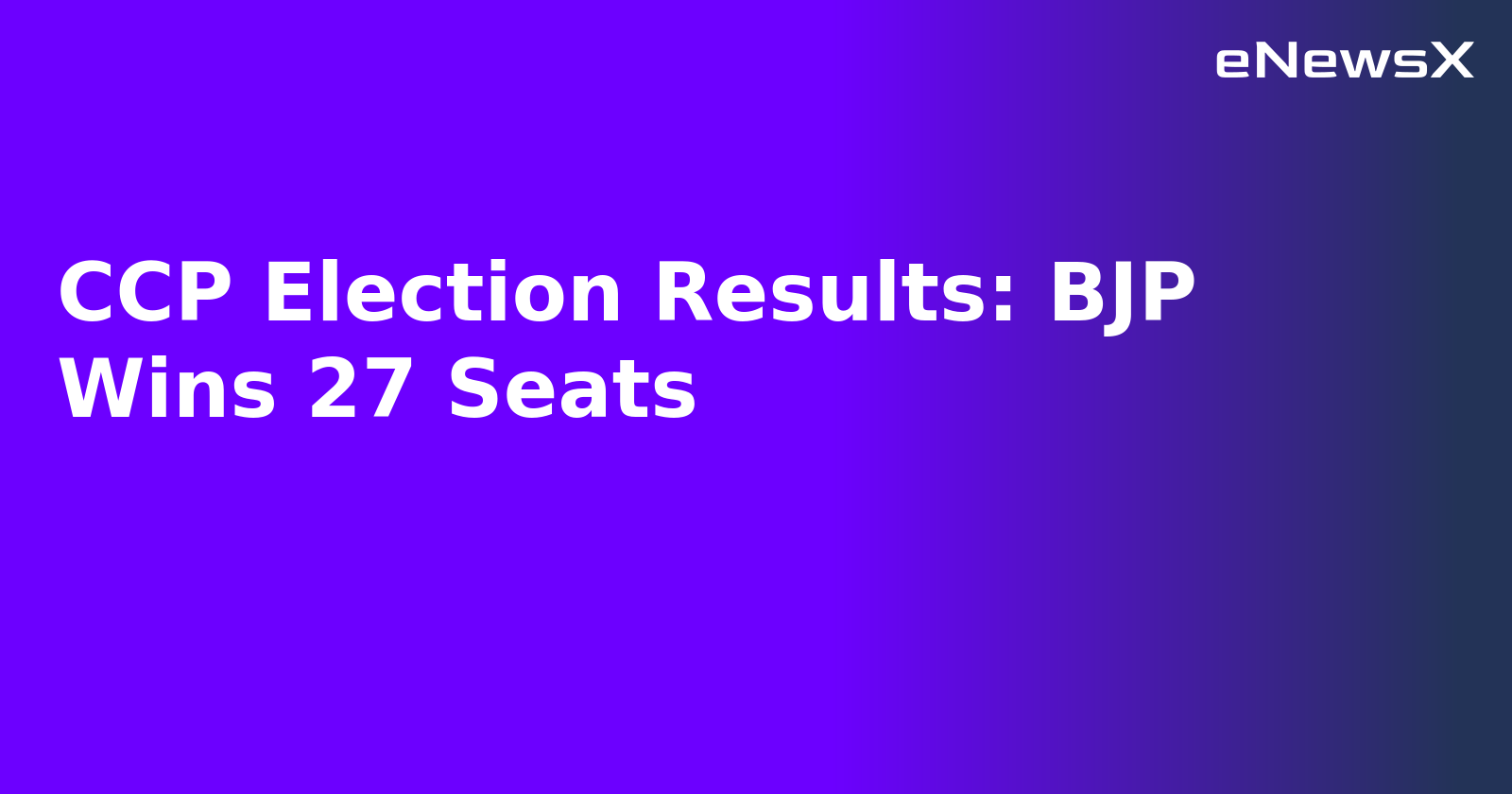 CCP Election Results: BJP Wins 27 Seats.webp