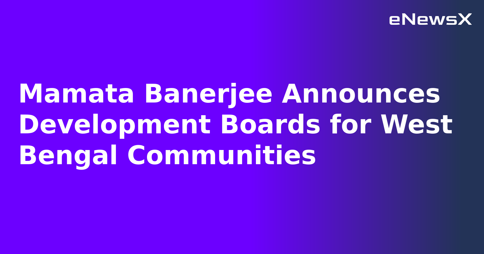 Mamata Banerjee Announces Development Boards for West Bengal Communities.webp