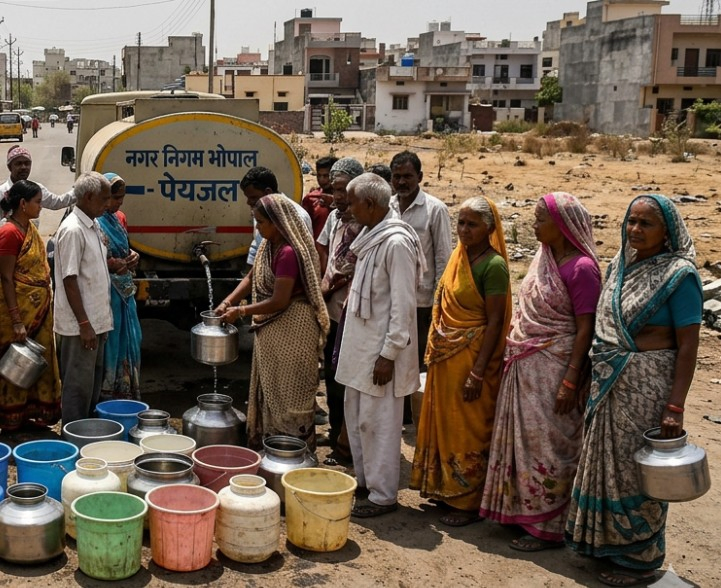 Bhopal Addresses Water Shortage with Immediate Borewell Restrictions.webp