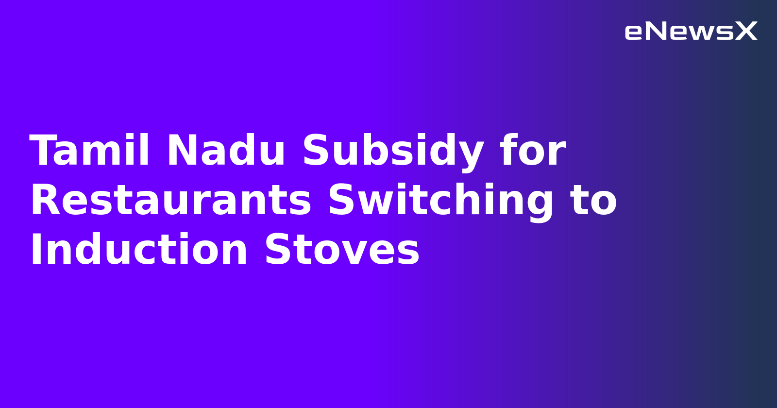 Tamil Nadu Subsidy for Restaurants Switching to Induction Stoves.webp