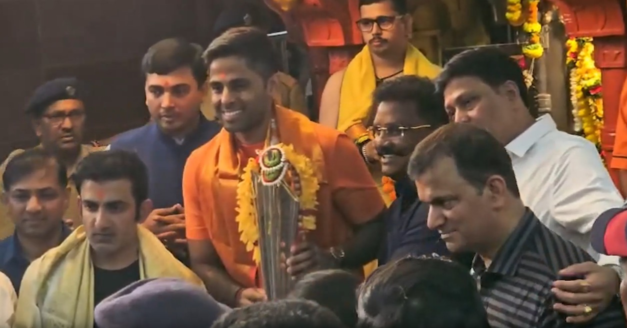 Shah, Yadav, and Gambhir Offer Prayers After World Cup Win.webp