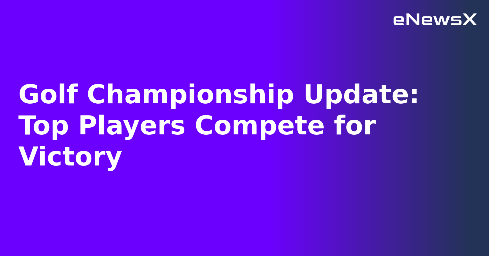 Golf Championship Update: Top Players Compete for Victory.webp
