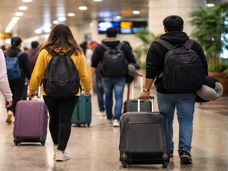 Indian Students Return from Iran via Armenia and Dubai.webp