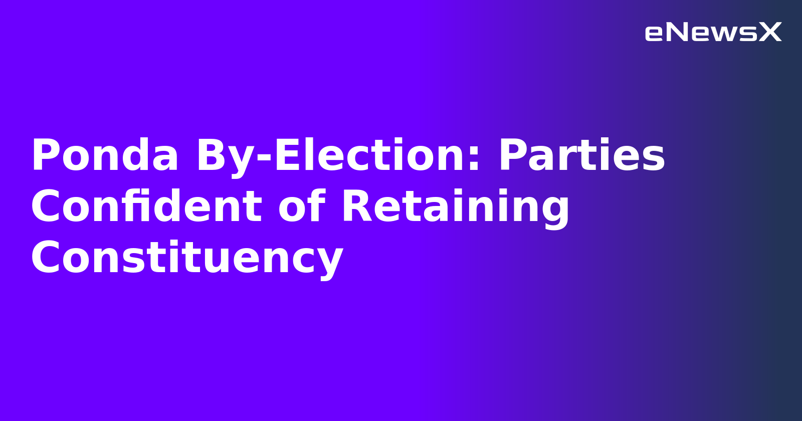 Ponda By-Election: Parties Confident of Retaining Constituency.webp Ponda By-Election: Parties Confident of Retaining Constituency.webp
