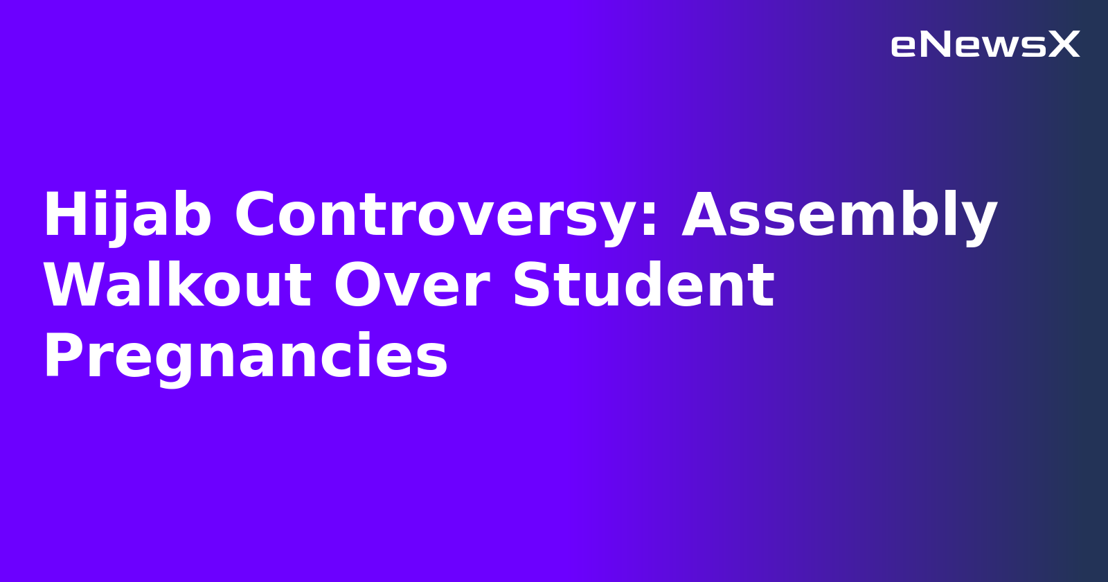 Hijab Controversy: Assembly Walkout Over Student Pregnancies.webp