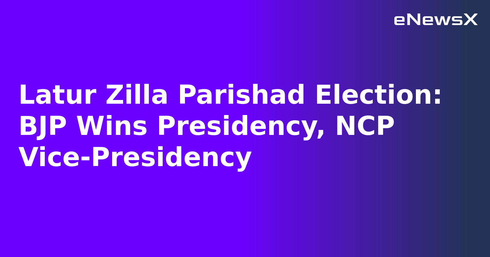 Latur Zilla Parishad Election: BJP Wins Presidency, NCP Vice-Presidency.webp