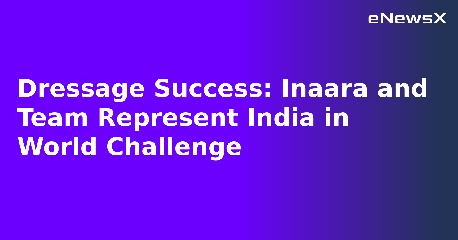 Dressage Success: Inaara and Team Represent India in World Challenge.webp