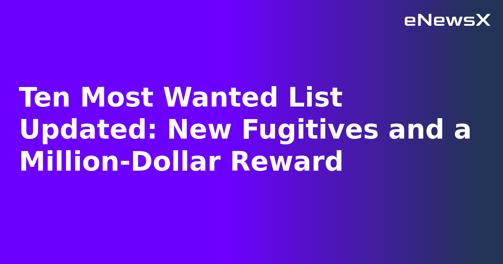 Ten Most Wanted List Updated: New Fugitives and a Million-Dollar Reward.webp