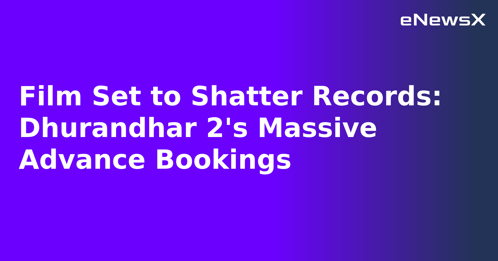 Film Set to Shatter Records: Dhurandhar 2's Massive Advance Bookings.webp