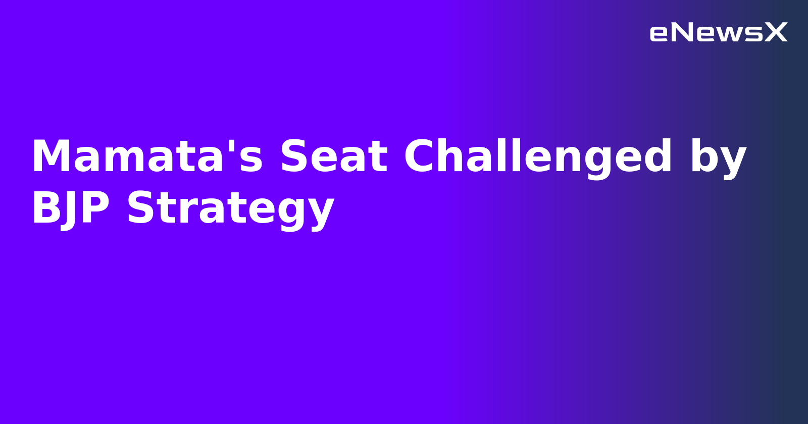 Mamata's Seat Challenged by BJP Strategy.webp