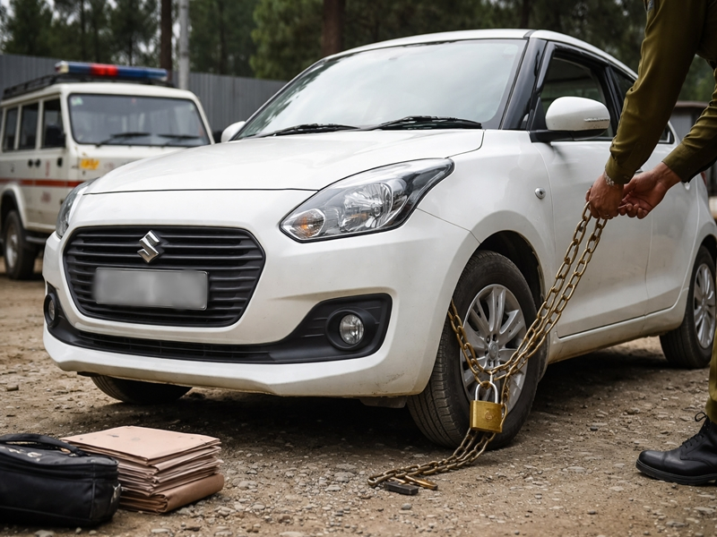 Vehicle Seized in Shopian – Proceeds from Narcotics.webp