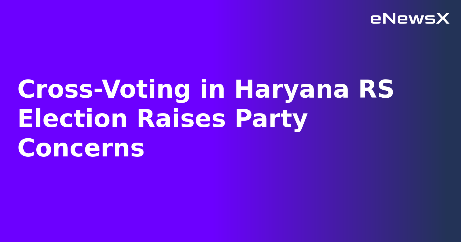 Cross-Voting in Haryana RS Election Raises Party Concerns.webp