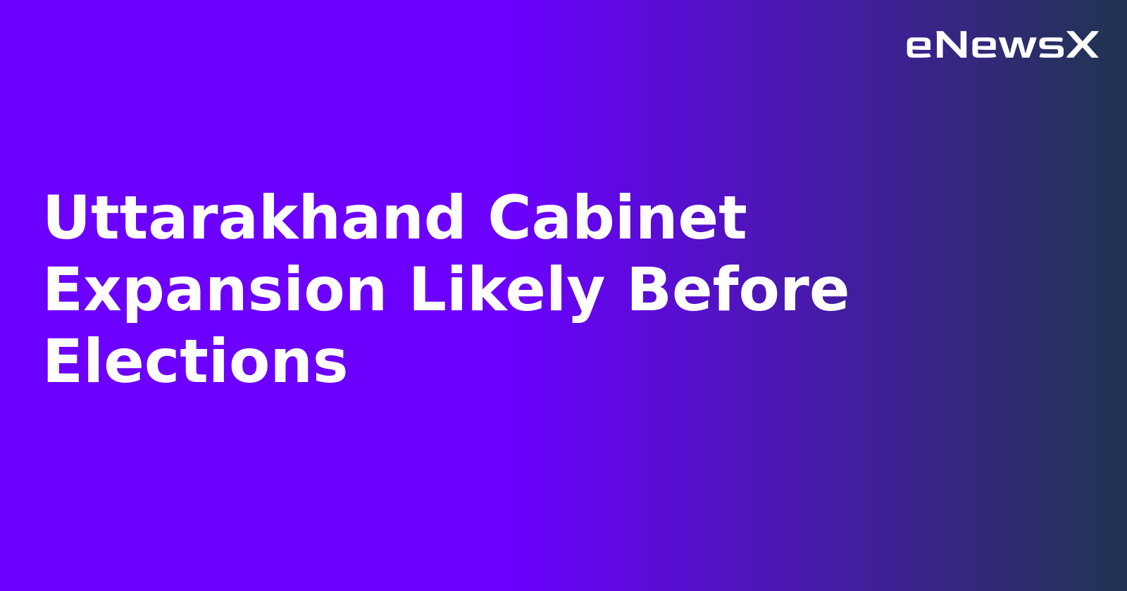 Uttarakhand Cabinet Expansion Likely Before Elections.webp