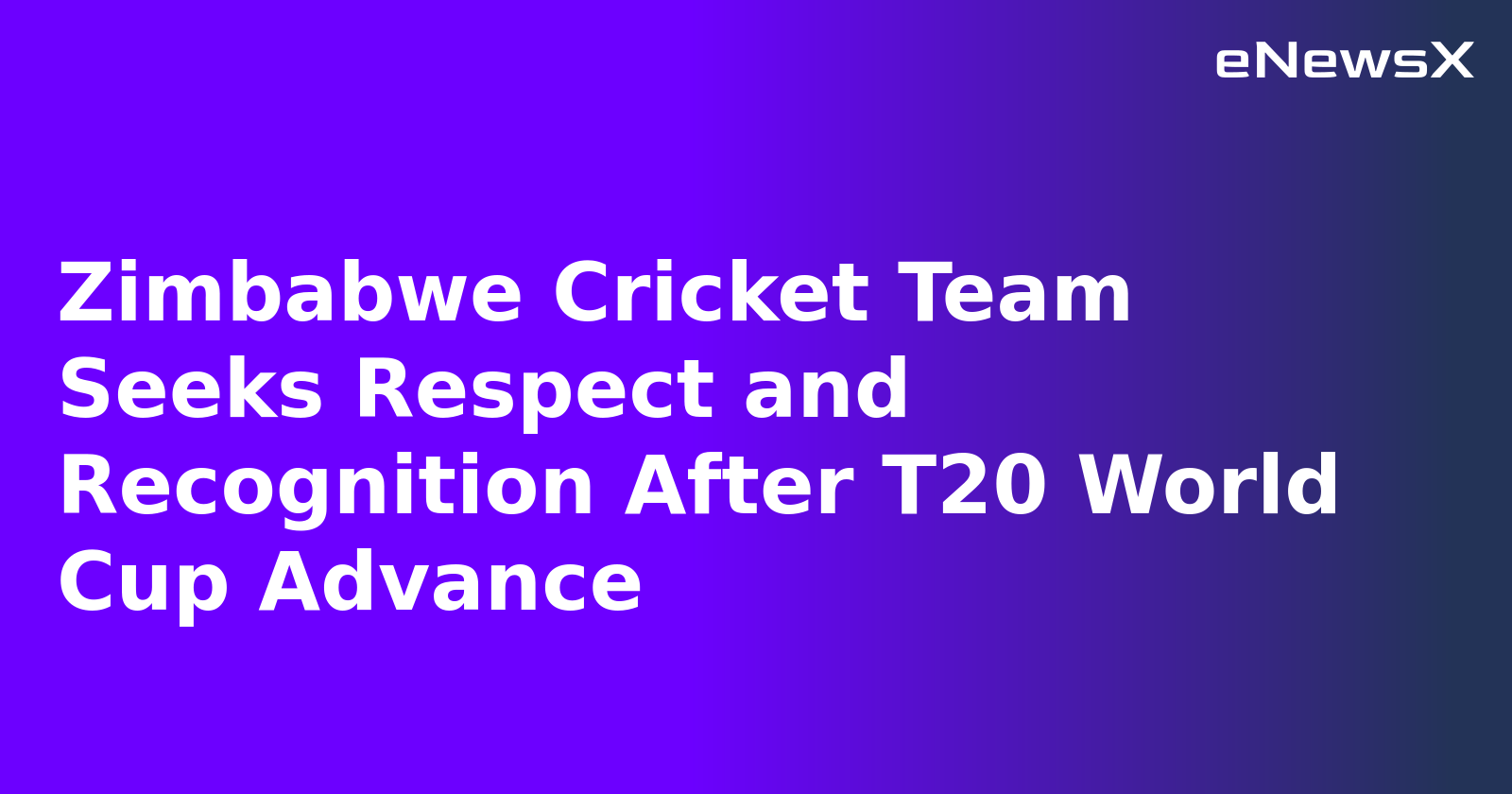 Zimbabwe Cricket Team Seeks Respect and Recognition After T20 World Cup Advance.webp