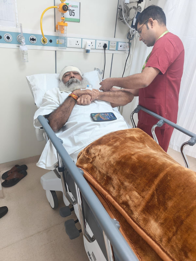 Acharya Pramod Krishnam Injured; Receives PM Modi's Concern.webp Acharya Pramod Krishnam Injured; Receives PM Modi's Concern.webp