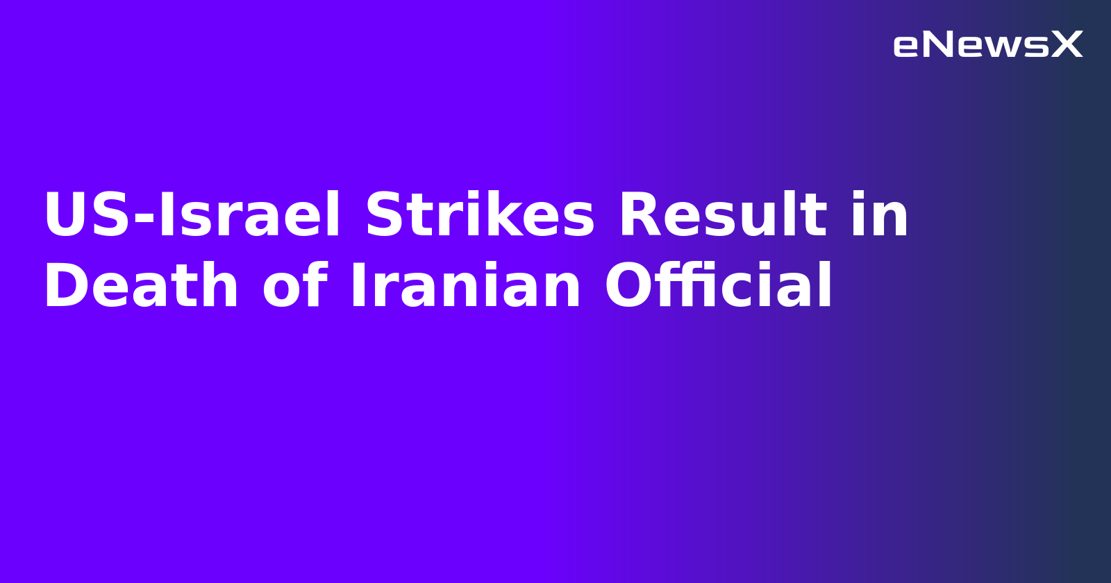 US-Israel Strikes Result in Death of Iranian Official.webp