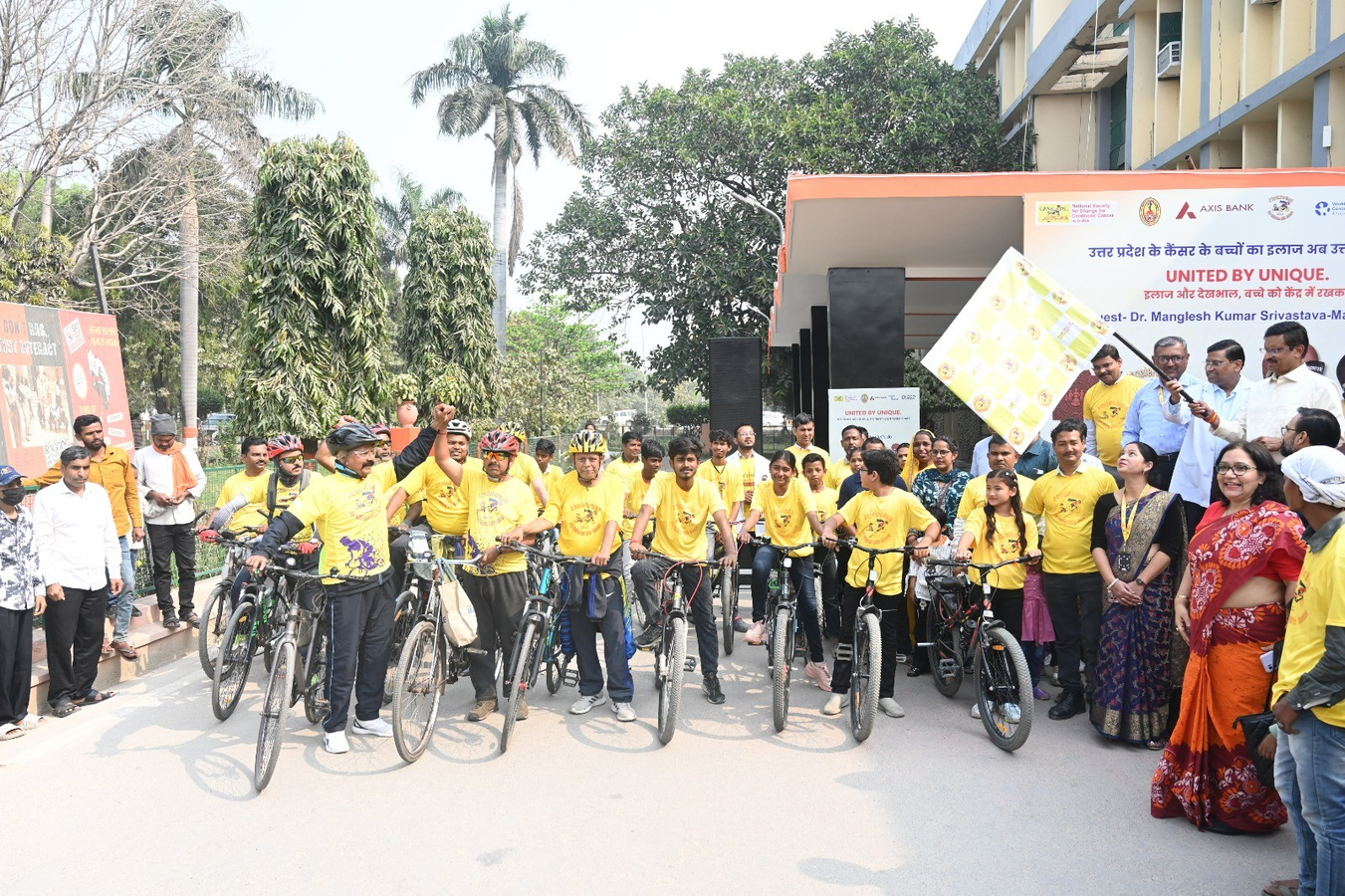 Gorakhpur Mayor Leads Cycle Rally for Childhood Cancer Awareness.webp