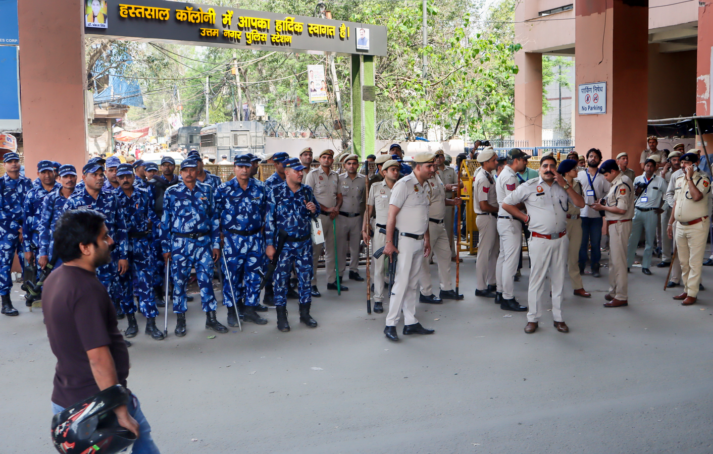 Uttam Nagar Celebrates Eid Under Heavy Police Presence.webp
